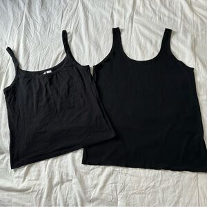 Divided Black Camisole Tops